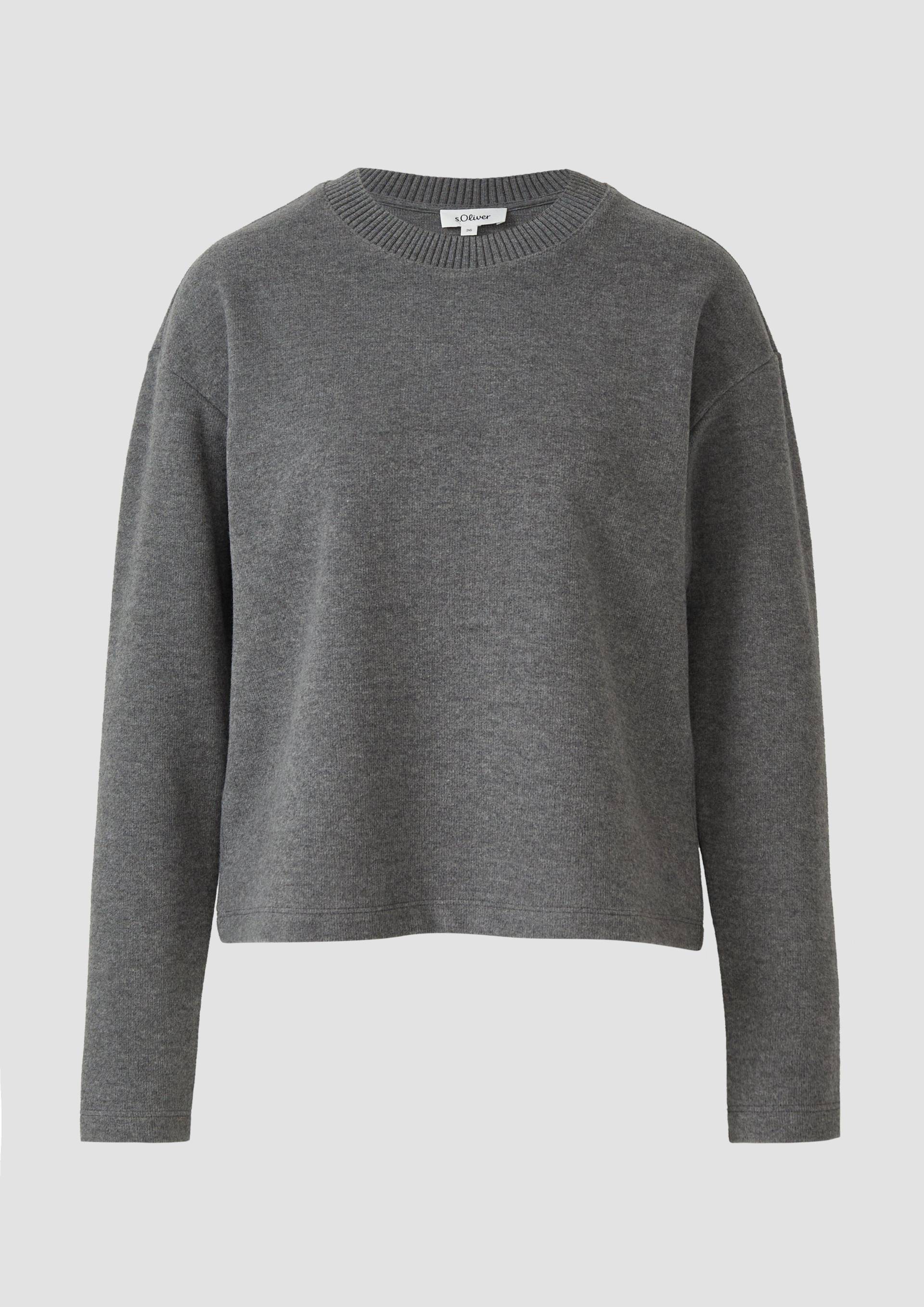 s.Oliver - Flauschiges Sweatshirt, Damen, grau s.Oliver - Flauschiges Sweatshirt, Damen, grau von s.Oliver