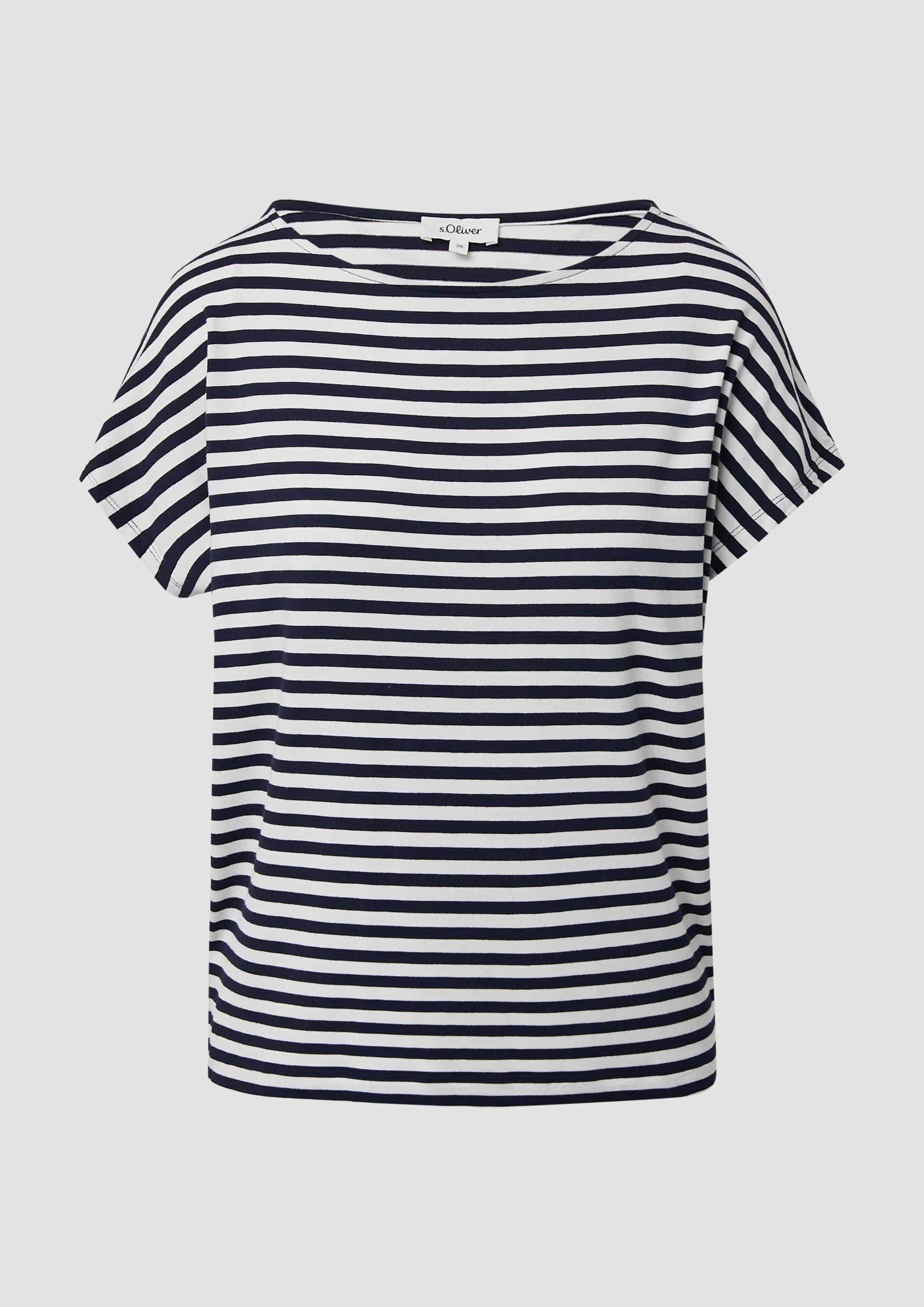 s.Oliver - Fließendes Jersey-Shirt mit überschnittenen Schultern, Damen, blau s.Oliver - Fließendes Jersey-Shirt mit überschnittenen Schultern, Damen, blau von s.Oliver