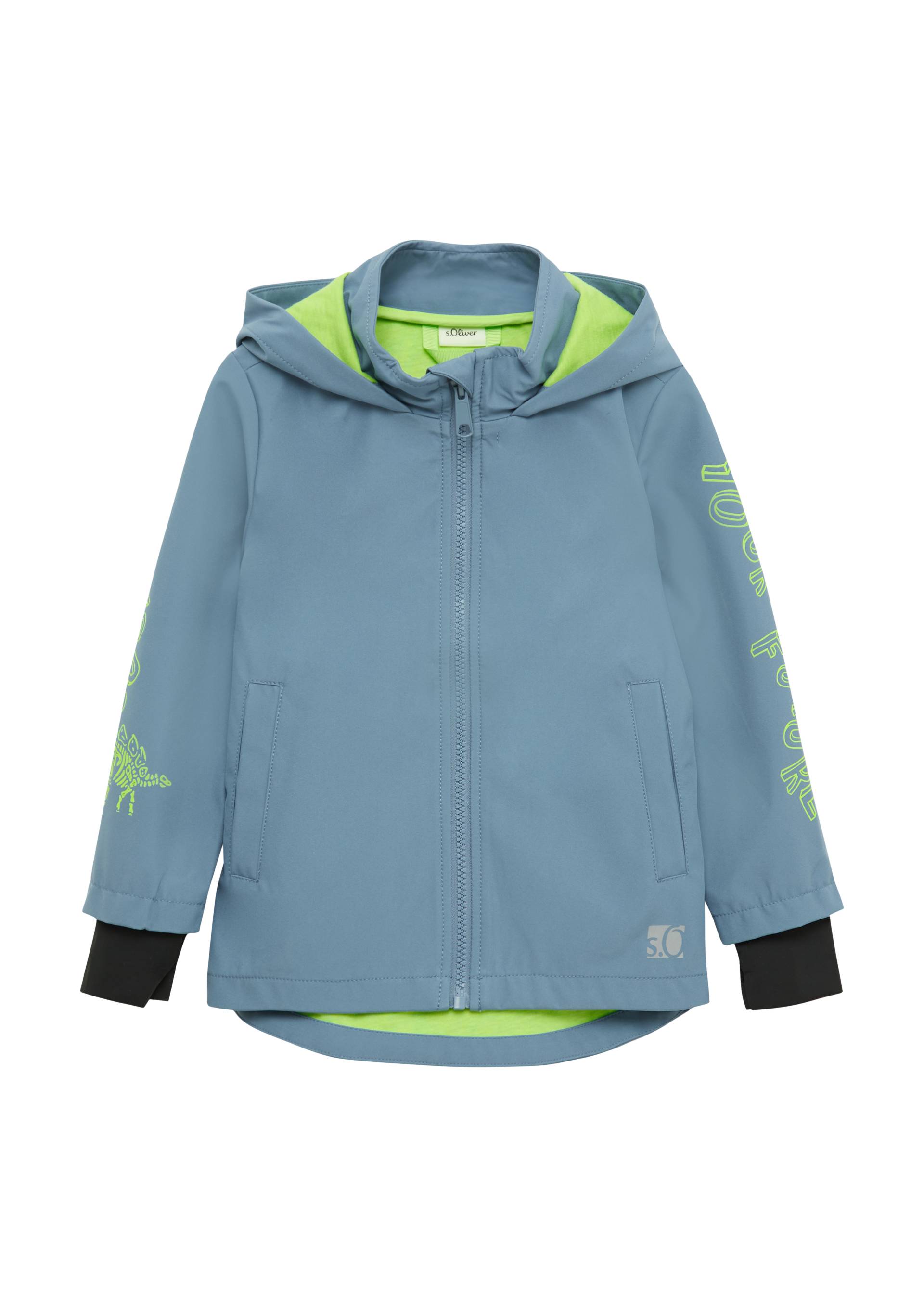 s.Oliver - Funktionale Softshelljacke mit Jerseyfutter und dekorativem Reflektor-Detail, Kinder, blau s.Oliver - Funktionale Softshelljacke mit Jerseyfutter und dekorativem Reflektor-Detail, Kinder, blau von s.Oliver