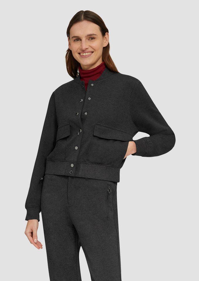 s.Oliver Funktionsjacke Indoor-Jacke Blouson aus Interlock-Jersey (1-St) s.Oliver Funktionsjacke Indoor-Jacke Blouson aus Interlock-Jersey (1-St) von s.Oliver