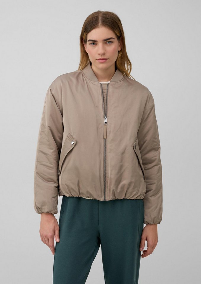 s.Oliver Funktionsjacke Outdoor-Jacke Satinierter Blouson mit gerafftem Saum von s.Oliver
