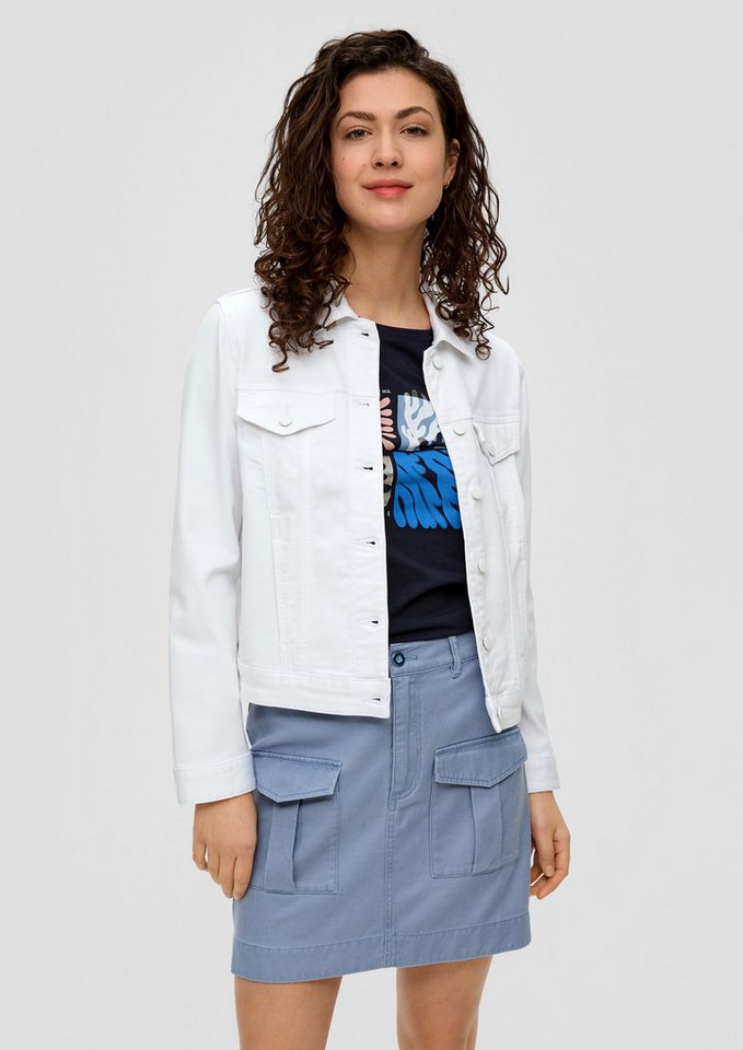 s.Oliver Funktionsjacke Indoor-Jacke Kurze Jeansjacke mit angedeuteten Brusttaschen von s.Oliver