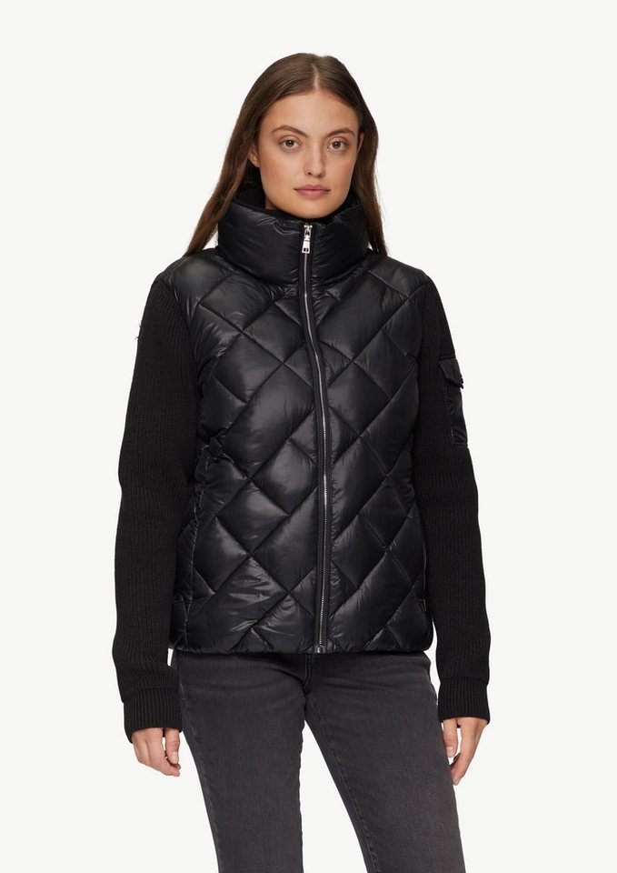 s.Oliver Funktionsjacke Leichte Steppjacke mit gestrickten Ärmeln Rippblende von s.Oliver