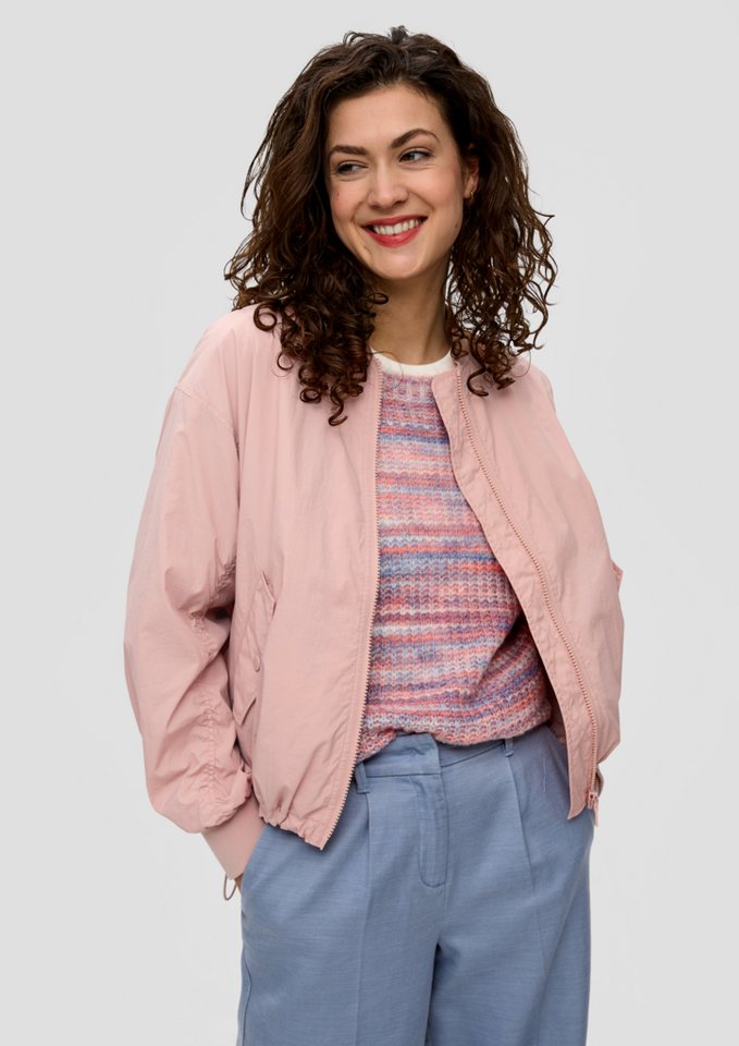 s.Oliver Funktionsjacke Leichter Nylon-Blouson Raffung von s.Oliver
