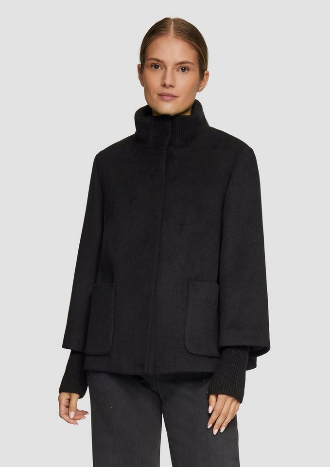 s.Oliver Funktionsjacke Outdoor-Jacke Jacke aus Wollmix mit Rippbündchen von s.Oliver