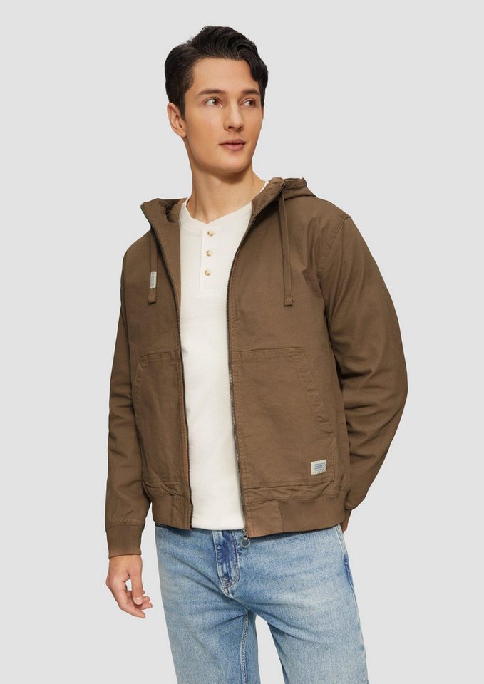 s.Oliver Funktionsjacke Outdoor-Jacke Kapuzenjacke aus robustem Canvas von s.Oliver