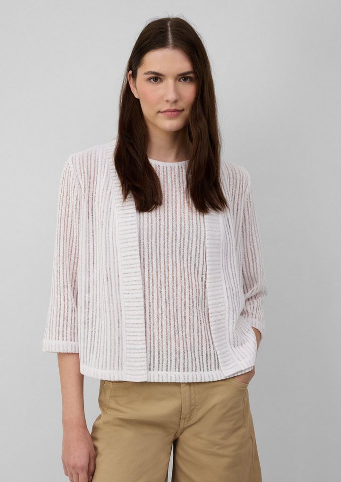 s.Oliver Funktionsjacke Sommerlicher Cardigan im Relaxed Fit mit 3/4-Ärmeln von s.Oliver
