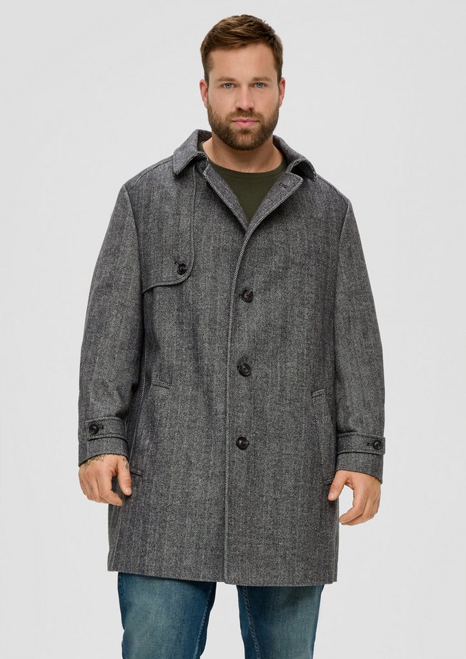 s.Oliver Funktionsmantel Outdoor-Mantel Gefütterter Mantel aus Wollmix von s.Oliver