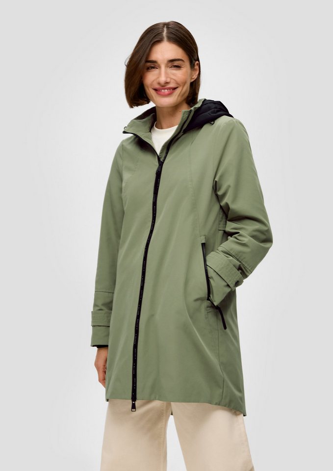 s.Oliver Funktionsmantel Outdoor-Mantel Mantel mit Logo-Reißverschluss von s.Oliver