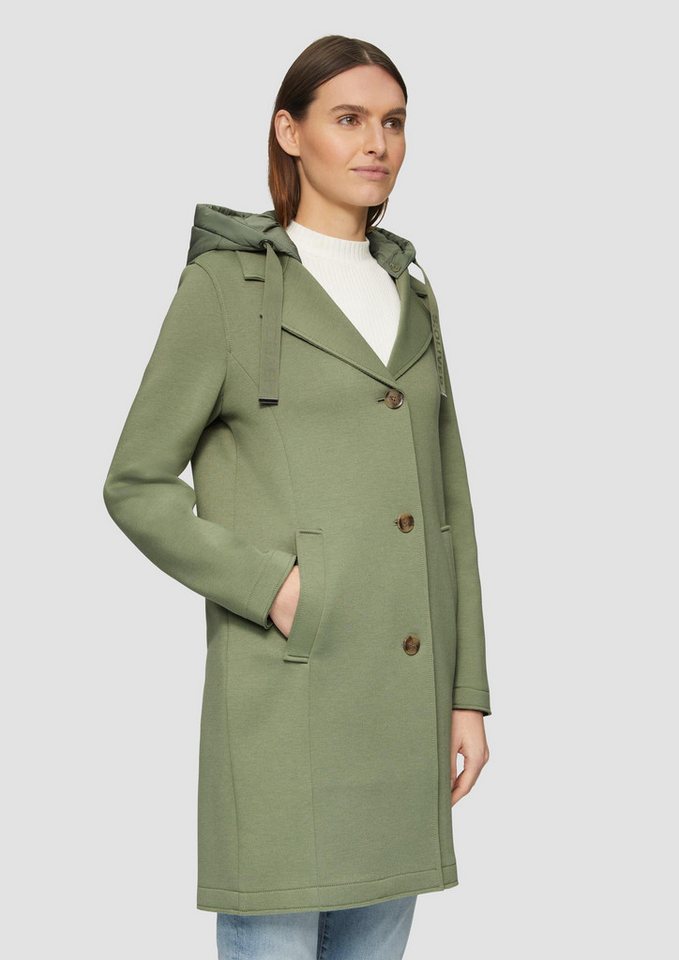 s.Oliver Funktionsmantel Outdoor-Mantel Scubamantel mit abnehmbarer Kapuze von s.Oliver