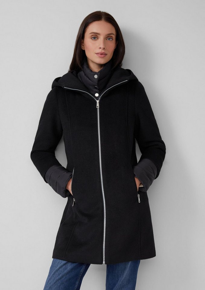 s.Oliver Funktionsmantel Outdoor-Mantel Slim-Fit-Mantel aus Webware mit herausnehmbarem Steppeinsatz von s.Oliver