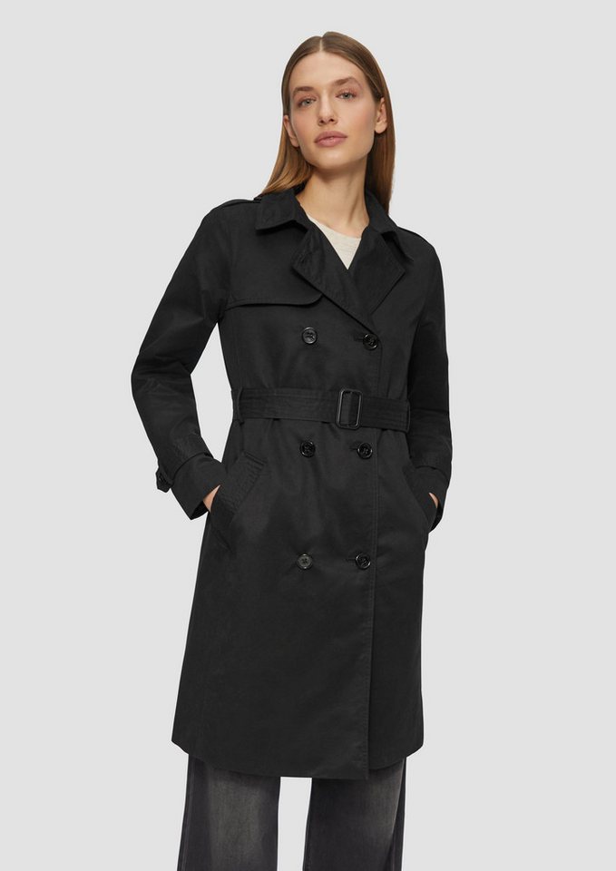 s.Oliver Funktionsmantel Trenchcoat mit Streifen-Futter s.Oliver Funktionsmantel Trenchcoat mit Streifen-Futter von s.Oliver