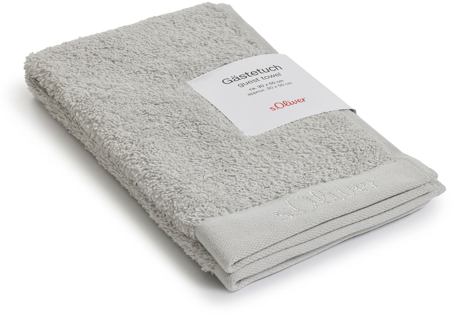 s.Oliver Gästehandtuch "s.Oliver, Premium Qualität, 600 gr/m², auch als Sets erhältlich", (1 St., Gästehandtuch 30 x 50 cm), große Farbauswahl, auch als Duschtuch, Waschhandschuh, Handtuch von s.Oliver