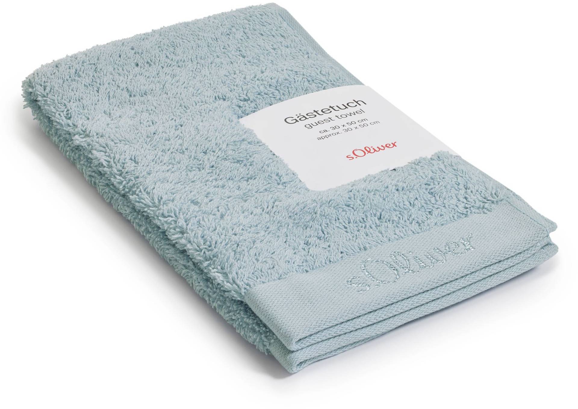 s.Oliver Gästehandtuch "s.Oliver, Premium Qualität, 600 gr/m², auch als Sets erhältlich", (1 St., Gästehandtuch 30 x 50 cm), große Farbauswahl, auch als Duschtuch, Waschhandschuh, Handtuch von s.Oliver
