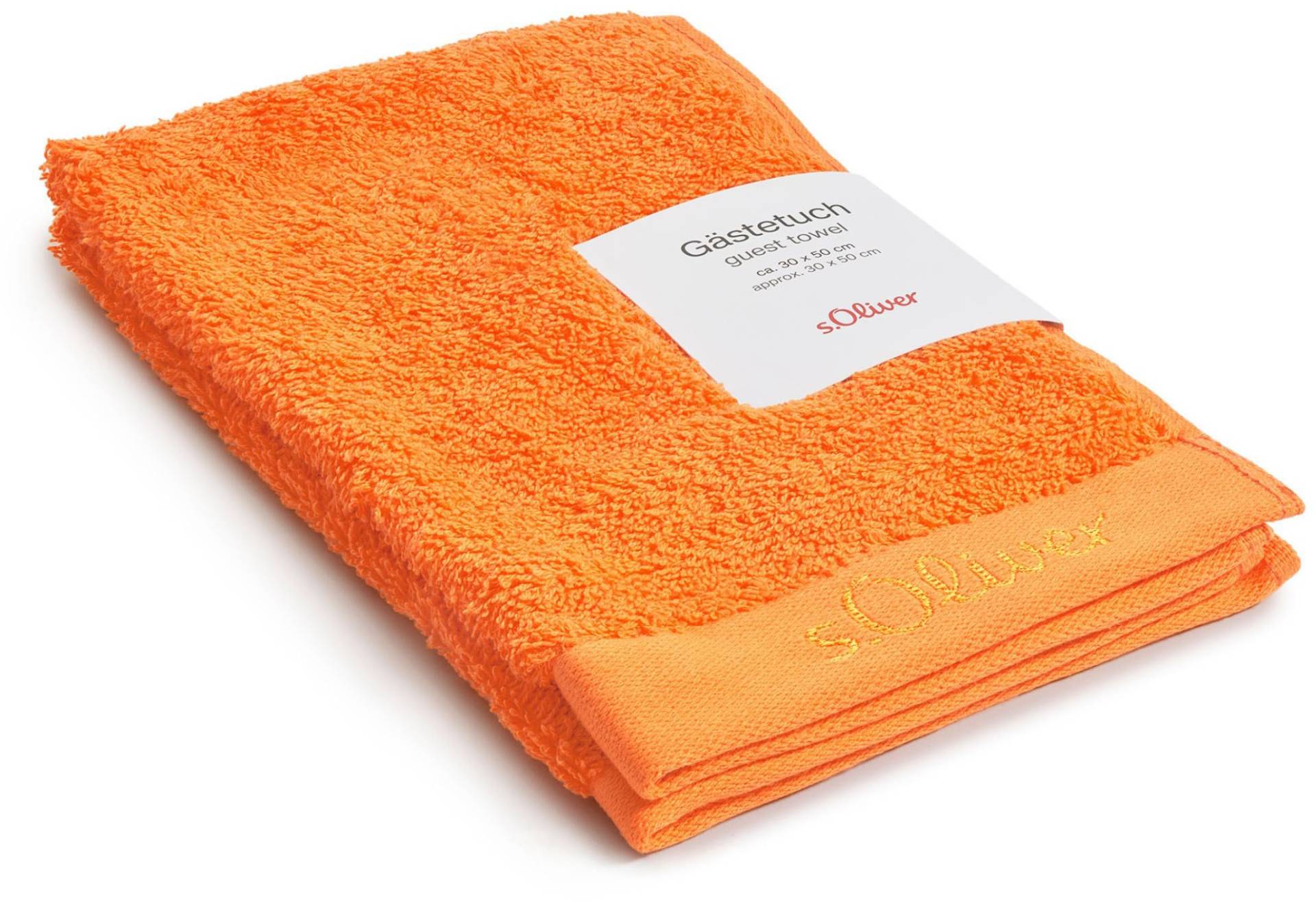 s.Oliver Gästehandtuch "s.Oliver, Premium Qualität, 600 gr/m², auch als Sets erhältlich", (1 St., Gästehandtuch 30 x 50 cm), große Farbauswahl, auch als Duschtuch, Waschhandschuh, Handtuch von s.Oliver
