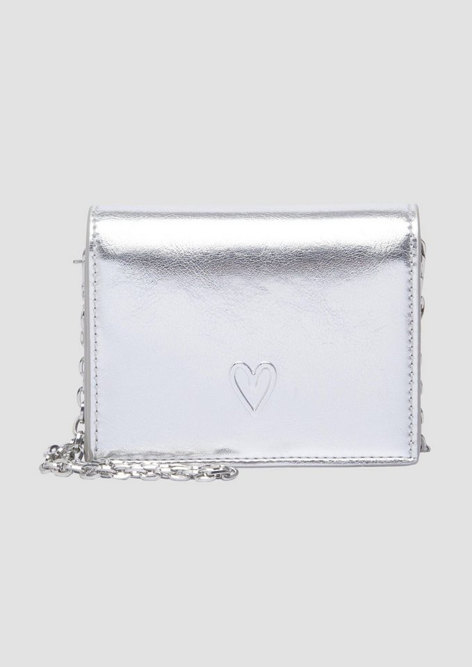 s.Oliver Geldbörse Portemonnaie (1-tlg), Portemonnaie mit Herz-Prägung und Kettenschultergurt von s.Oliver