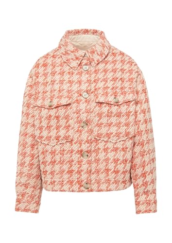 s.Oliver Gemusterte Bouclé-Jacke orange 38 s.Oliver Gemusterte Bouclé-Jacke orange 38 von s.Oliver