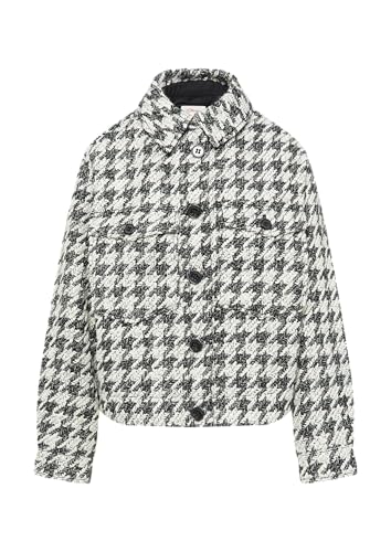 s.Oliver Gemusterte Bouclé-Jacke schwarz 46 von s.Oliver