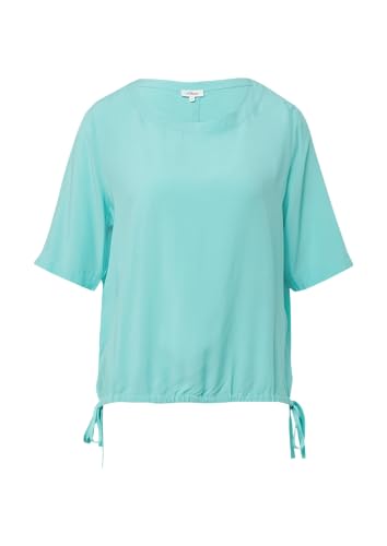 s.Oliver Gemusterte Shirt-Bluse mit verstellbarem Saum türkis 40 s.Oliver Gemusterte Shirt-Bluse mit verstellbarem Saum türkis 40 von s.Oliver