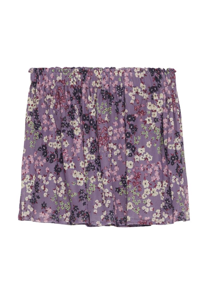 s.Oliver - Gemusterter Rock aus unterlegtem Mesh, Kinder, lila|mehrfarbig von s.Oliver