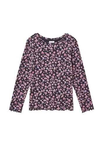 s.Oliver Geripptes Slim-Fit-Longsleeve mit All-Over-Print und Rollkante dunkelgrau 140 s.Oliver Geripptes Slim-Fit-Longsleeve mit All-Over-Print und Rollkante dunkelgrau 140 von s.Oliver