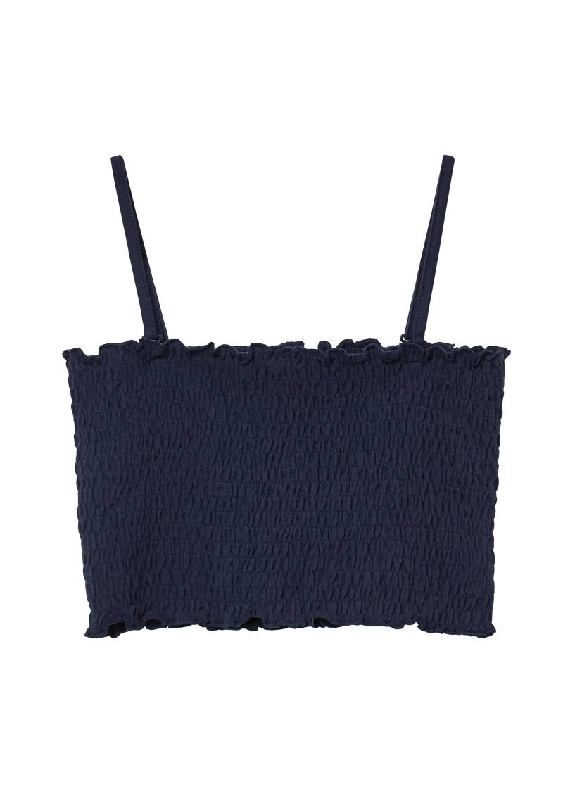s.Oliver - Gesmoktes Crop-Top mit abnehmbaren Spaghettiträgern, Mädchen, blau von s.Oliver