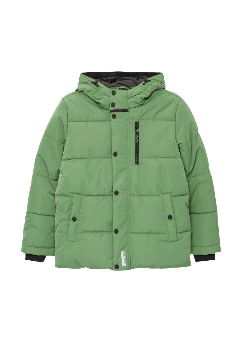 s.Oliver - Gesteppte Jacke mit Fleecefutter und verstellbarem Saum, Jungen, grün von s.Oliver