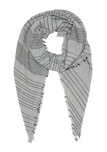 s.Oliver Gestreifter Schal mit Fransen grau meliert 1 von s.Oliver