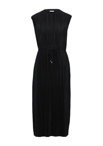 Gestreiftes Kleid im Relaxed Fit mit überschnittenen Schultern schwarz 42 von s.Oliver