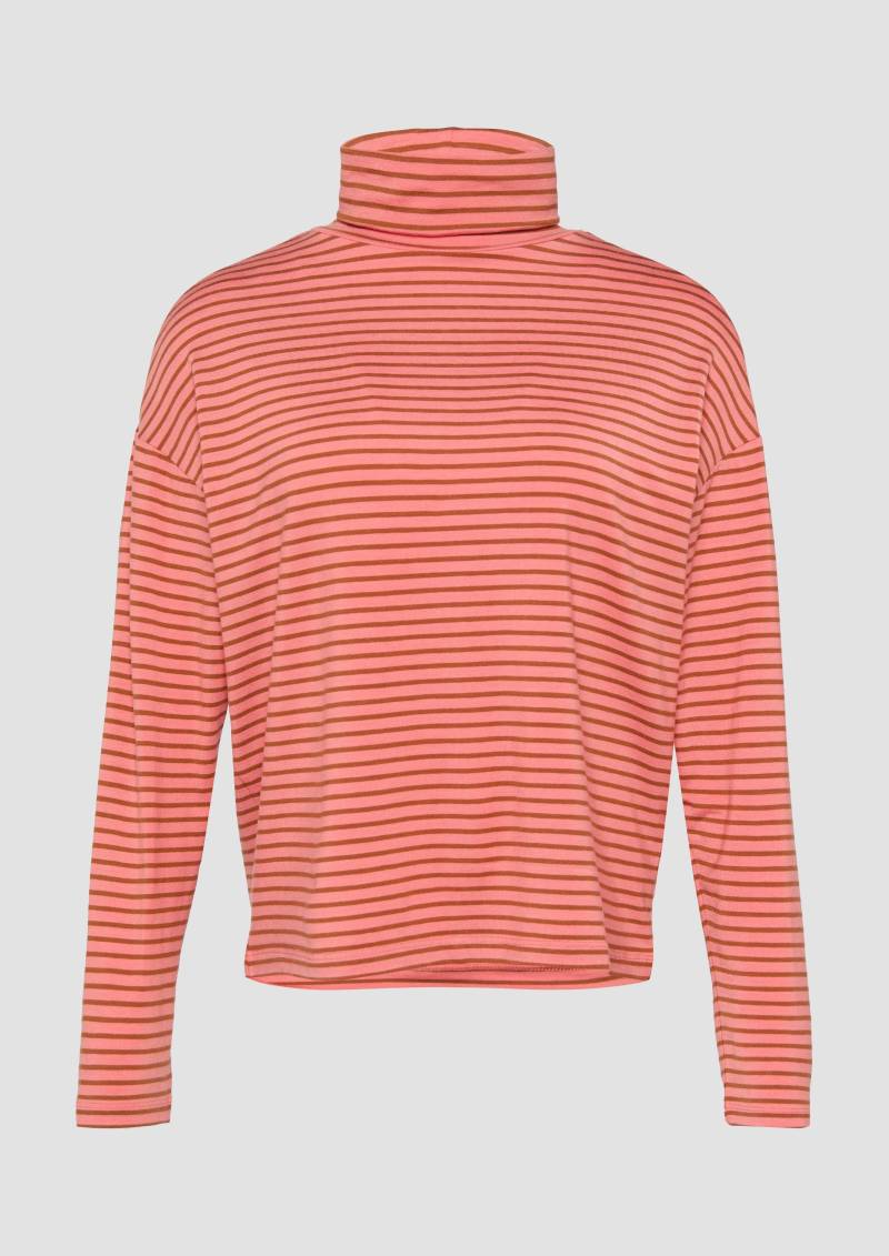 s.Oliver - Gestreiftes Langarmshirt im Relaxed Fit, Damen, rot von s.Oliver