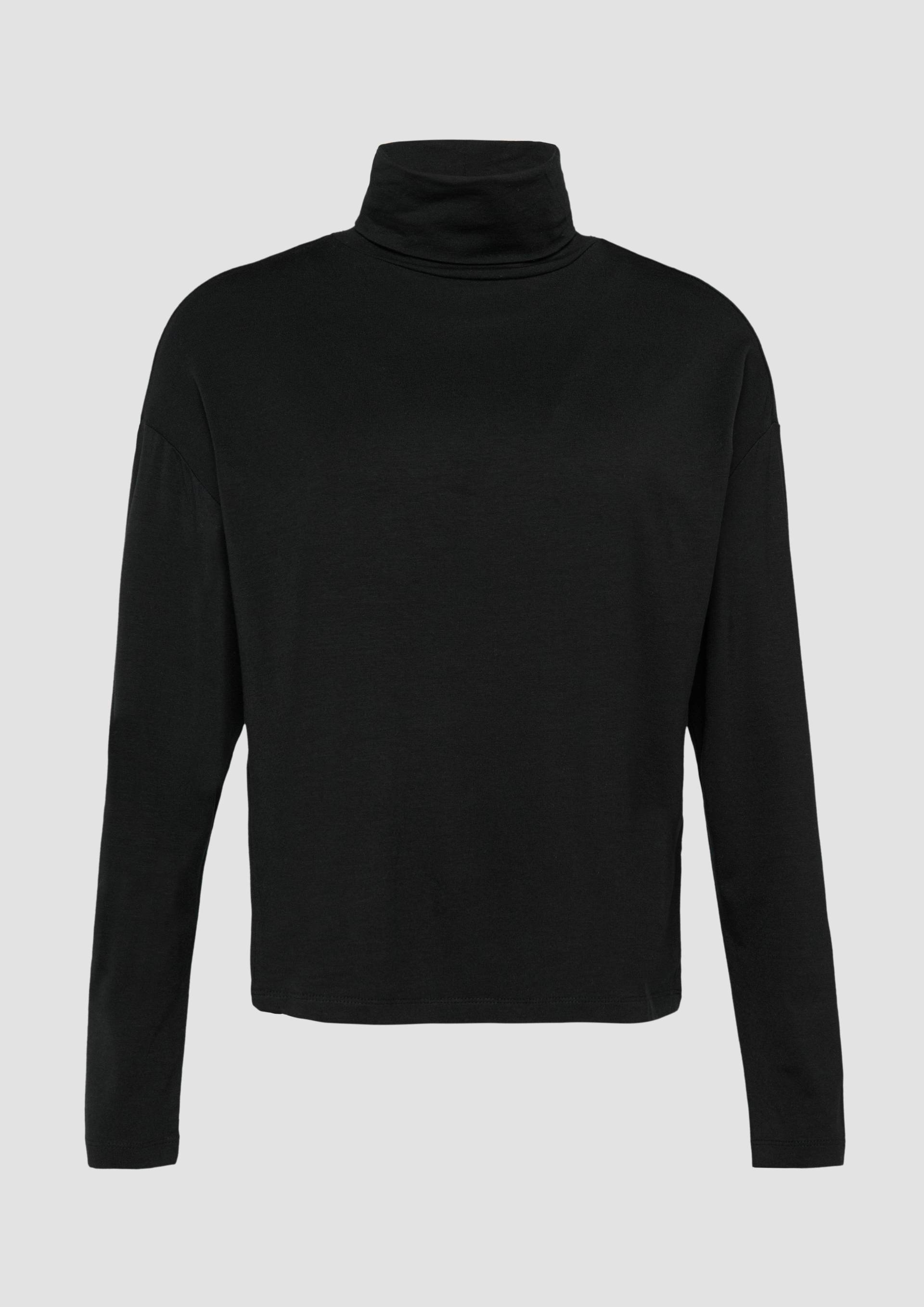 s.Oliver - Gestreiftes Langarmshirt im Relaxed Fit, Damen, schwarz von s.Oliver