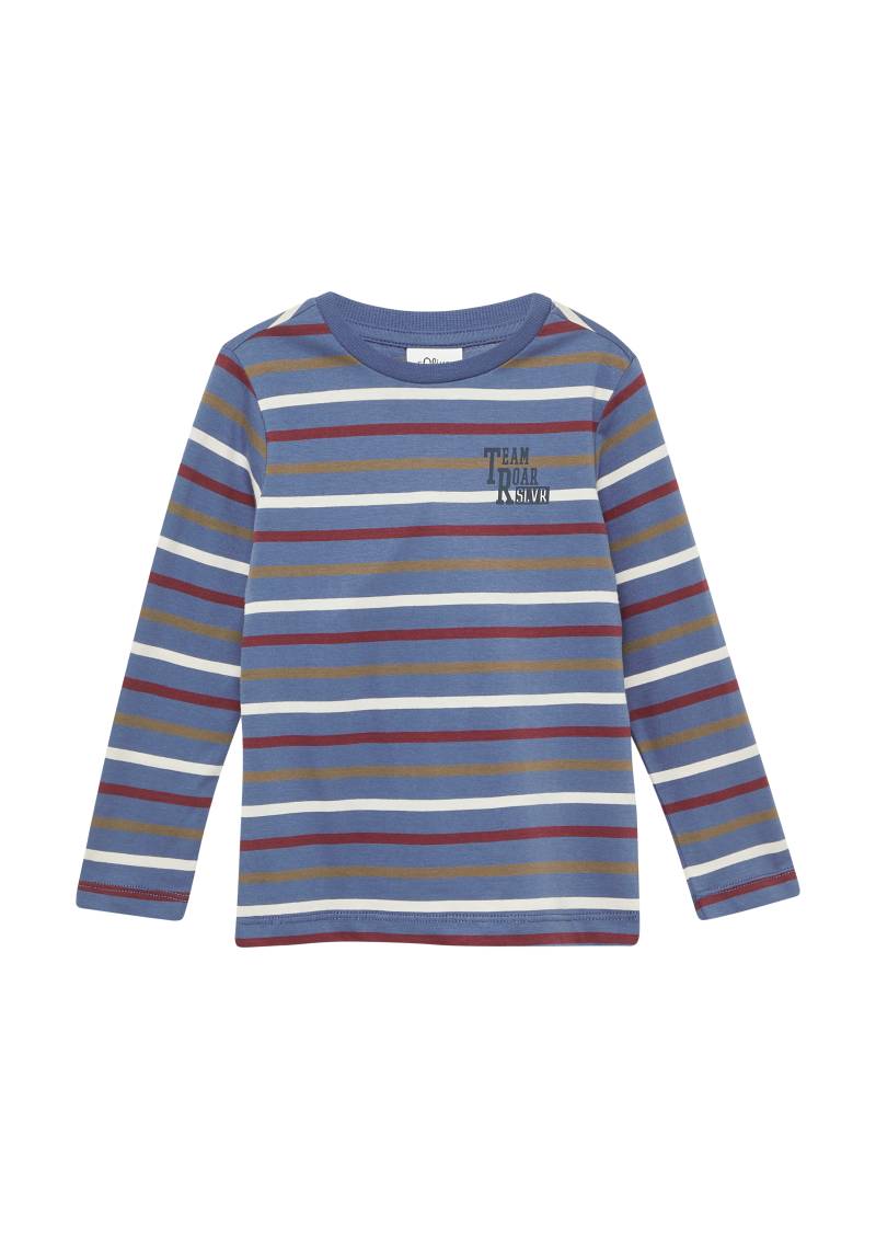 s.Oliver - Gestreiftes Longsleeve, Kinder, blau|mehrfarbig von s.Oliver