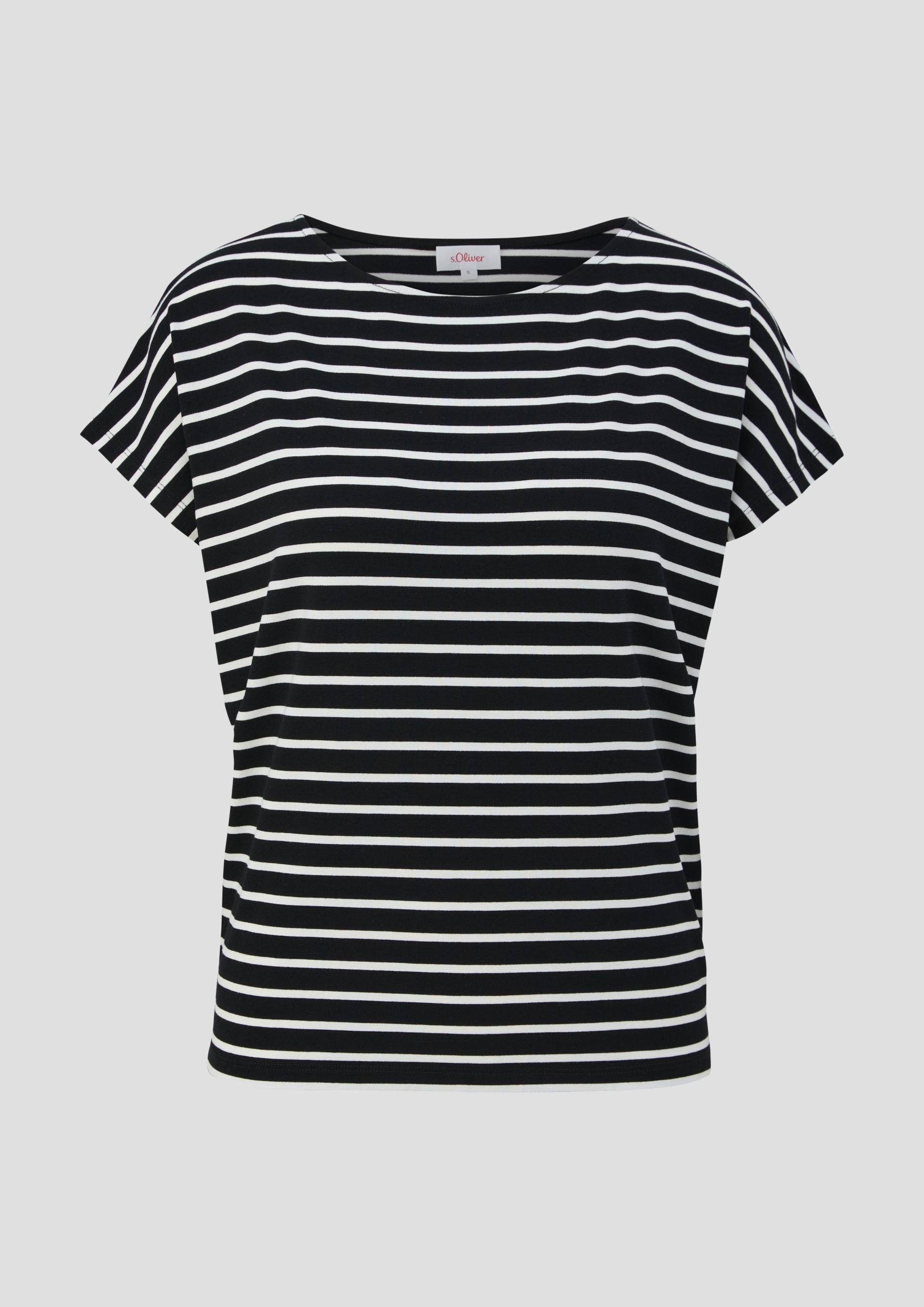 s.Oliver - Gestreiftes T-Shirt, Damen, schwarz s.Oliver - Gestreiftes T-Shirt, Damen, schwarz von s.Oliver