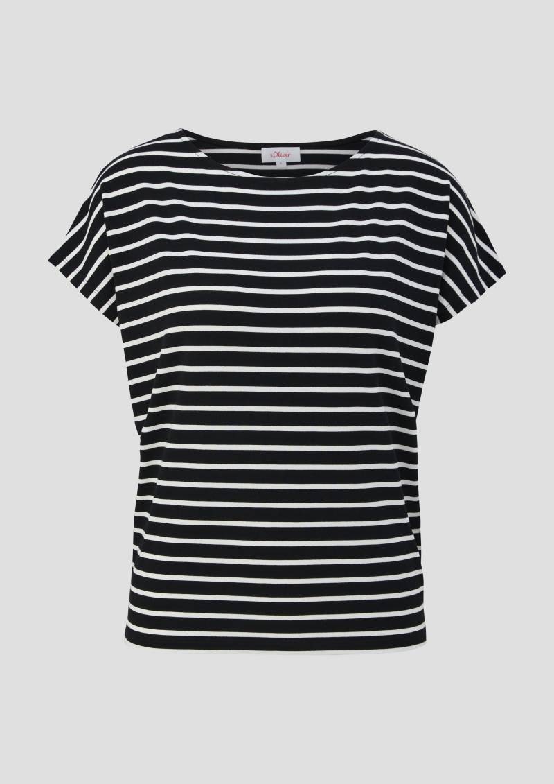 s.Oliver - Gestreiftes T-Shirt, Damen, schwarz s.Oliver - Gestreiftes T-Shirt, Damen, schwarz von s.Oliver