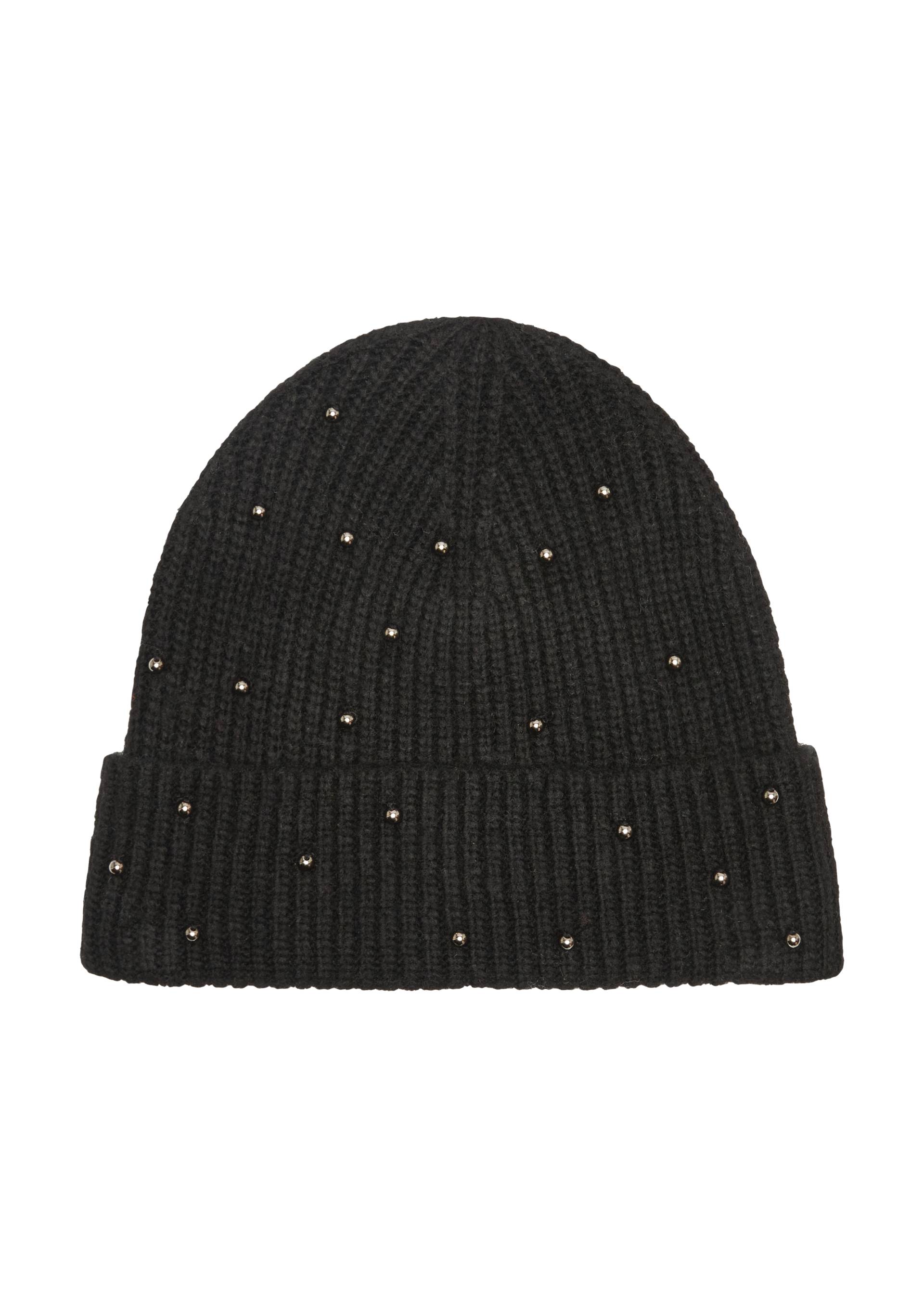 s.Oliver - Gestrickte Beanie mit Schmuckperlen, Damen, schwarz s.Oliver - Gestrickte Beanie mit Schmuckperlen, Damen, schwarz von s.Oliver