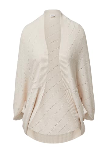s.Oliver Gestrickter Poncho im O-Shape beige OneSize von s.Oliver
