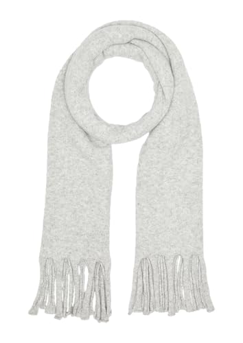 s.Oliver Gestrickter Schal mit Fransen grau meliert 1 von s.Oliver