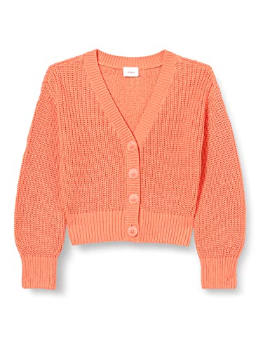 s.Oliver Girl's 2127430 Strickjacke, Langarm, ORANGE, 104/110 von s.Oliver