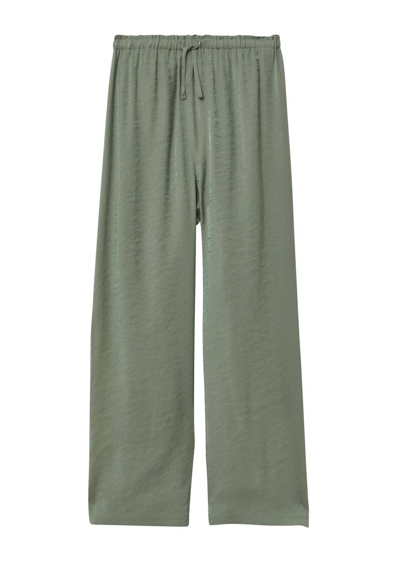 s.Oliver - Glänzende Wide-Leg-Hose mit Elastikbund, Mädchen, Grün von s.Oliver