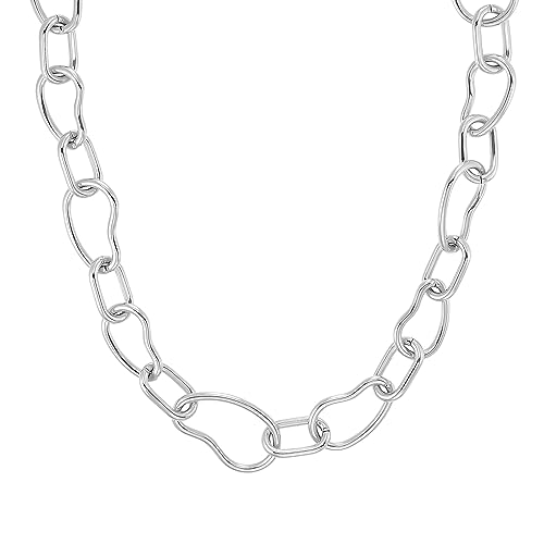 s.Oliver Halskette Edelstahl Damen Halsschmuck, 45 cm, Silber, Kommt in Schmuck Geschenk Box, 2036829 von s.Oliver