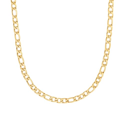 s.Oliver Halskette Edelstahl Herren Halsschmuck, 50+5 cm, Gold, Kommt in Schmuck Geschenk Box, 2038008 von s.Oliver