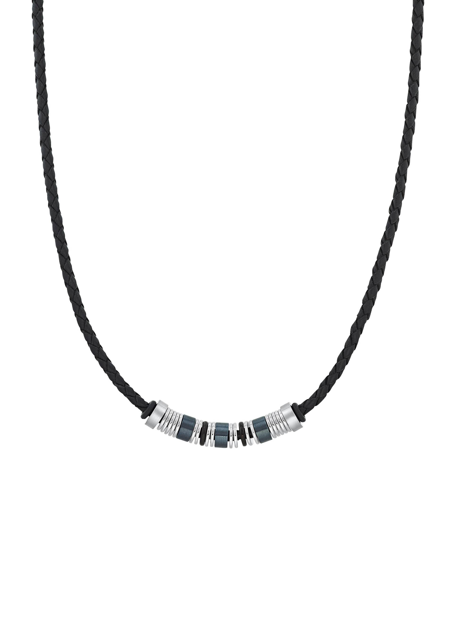 s.Oliver - Halskette schwarz | silber - Gr. - 50 von s.Oliver