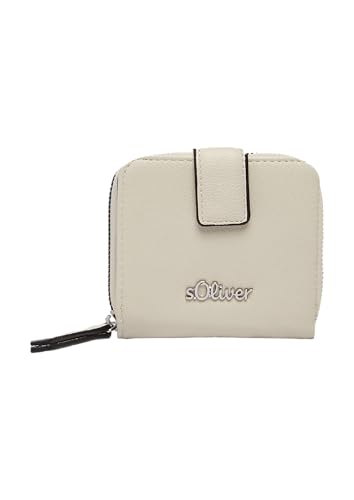 s.Oliver Handliches Portemonnaie mit Reißverschlussfach und Logo-Detail helles beige ONESIZE von s.Oliver