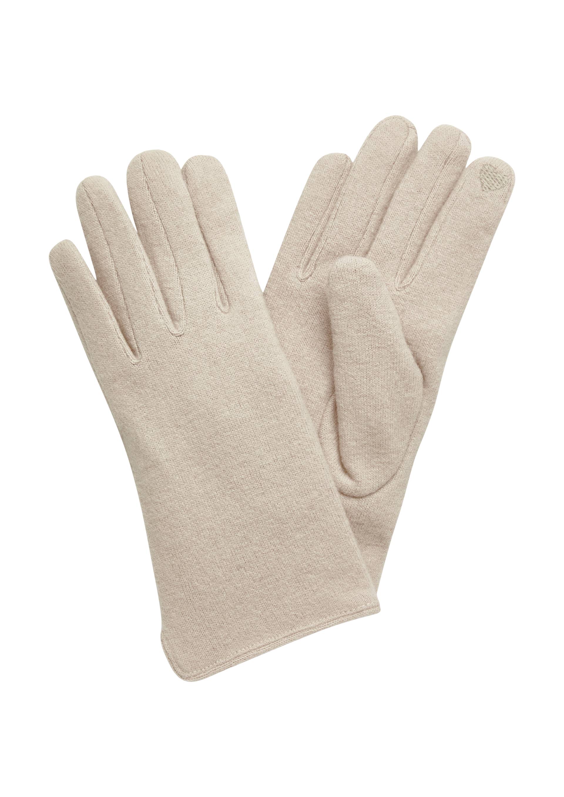 s.Oliver - Handschuhe aus Wollmix, Damen, Beige von s.Oliver