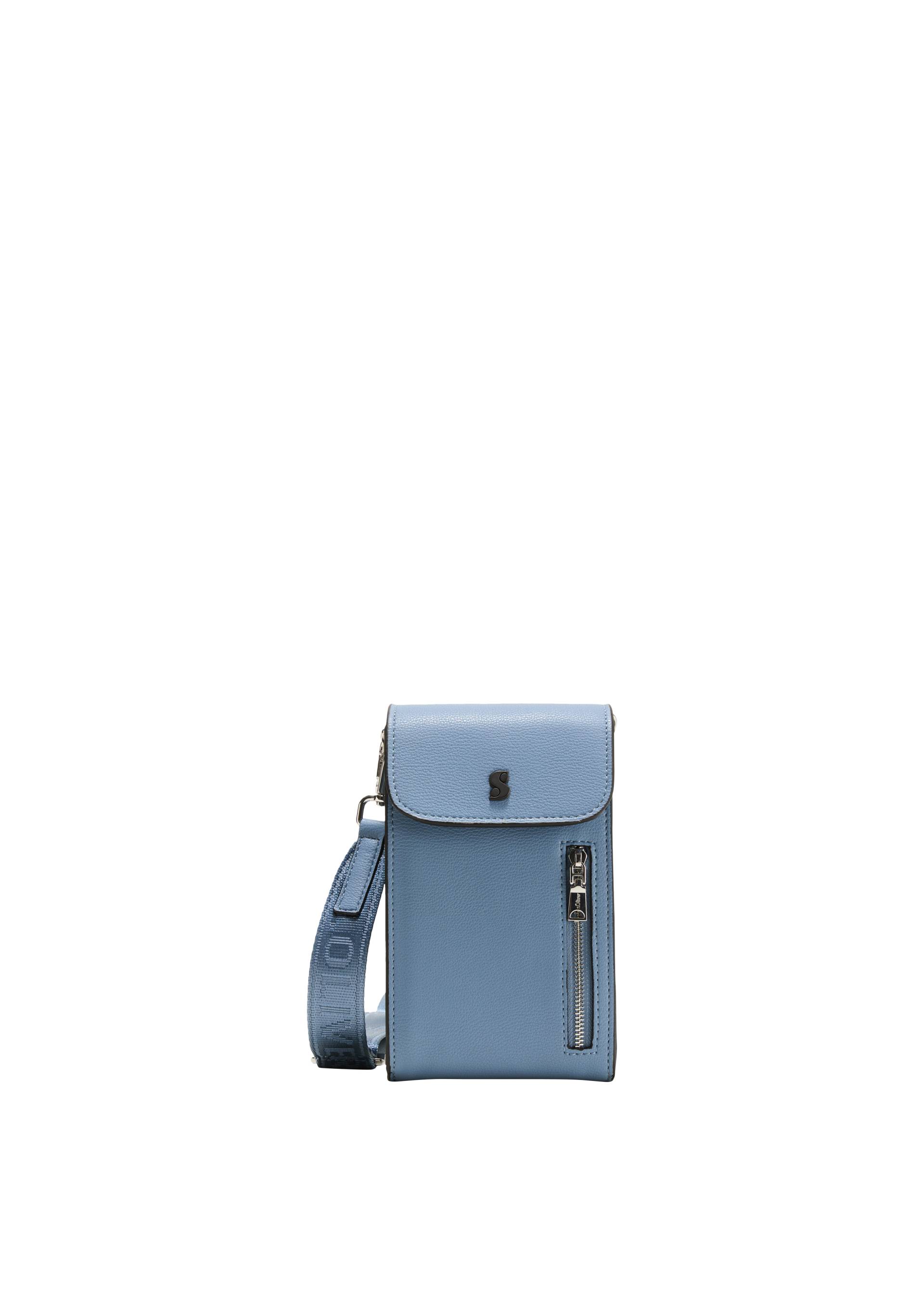 s.Oliver - Handytasche in Leder-Optik, Damen, blau von s.Oliver