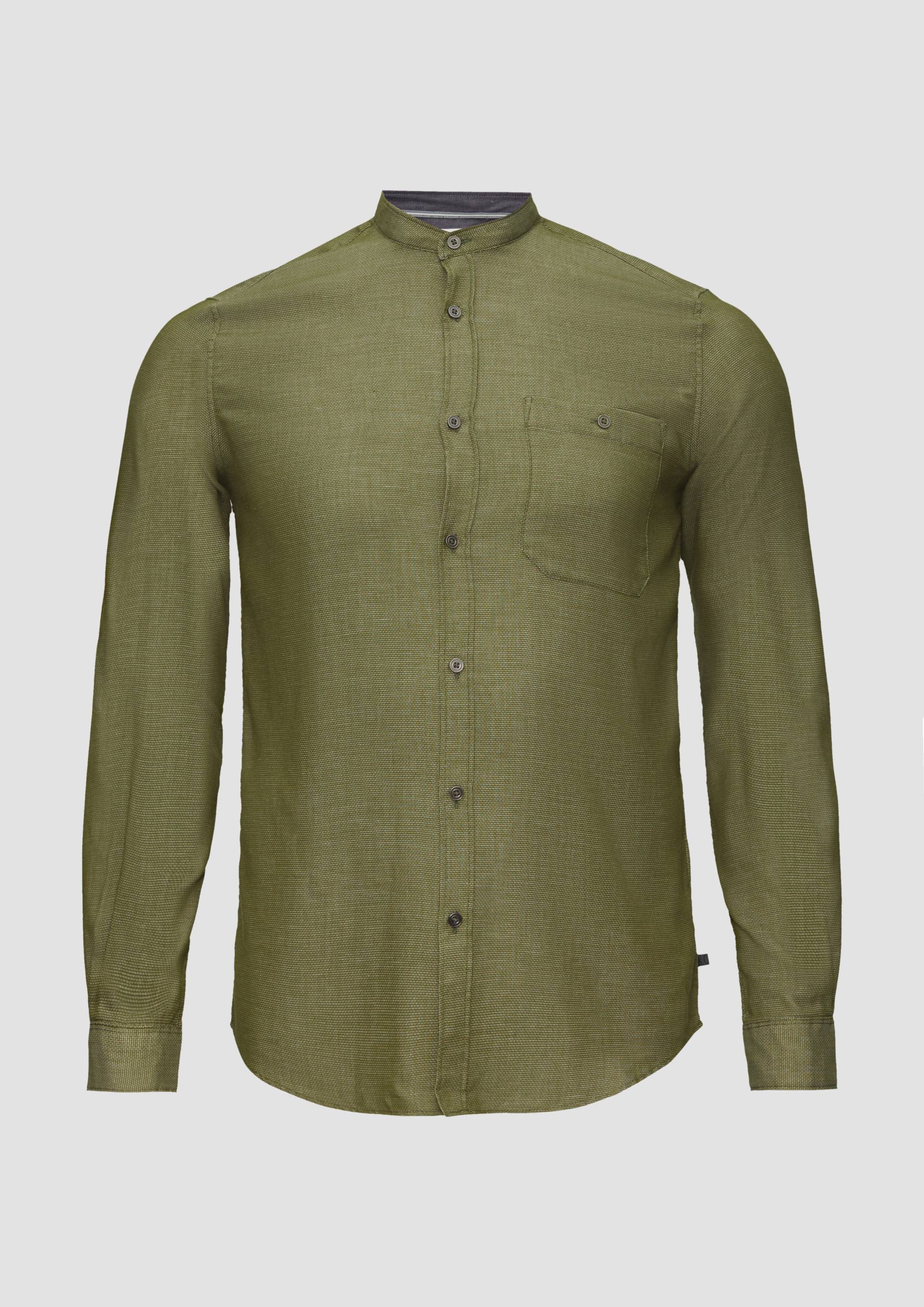 s.Oliver - Hemd mit Stehkragen, Herren, Grün von s.Oliver