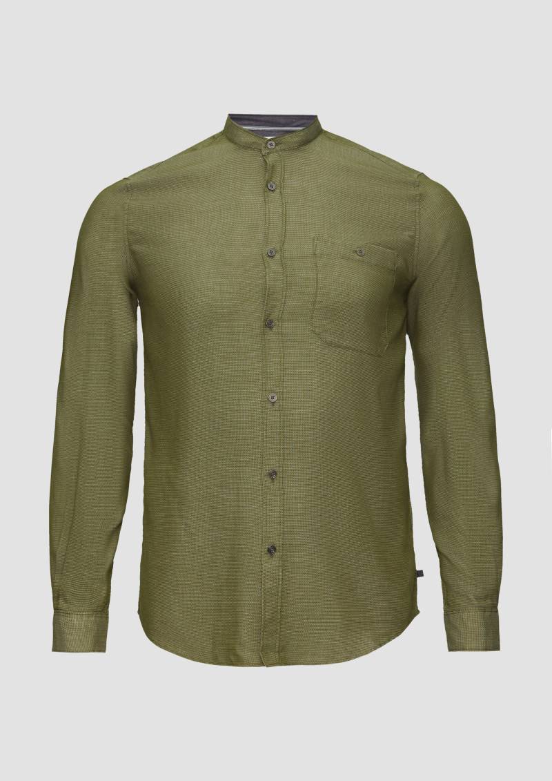 s.Oliver - Hemd mit Stehkragen, Herren, Grün von s.Oliver