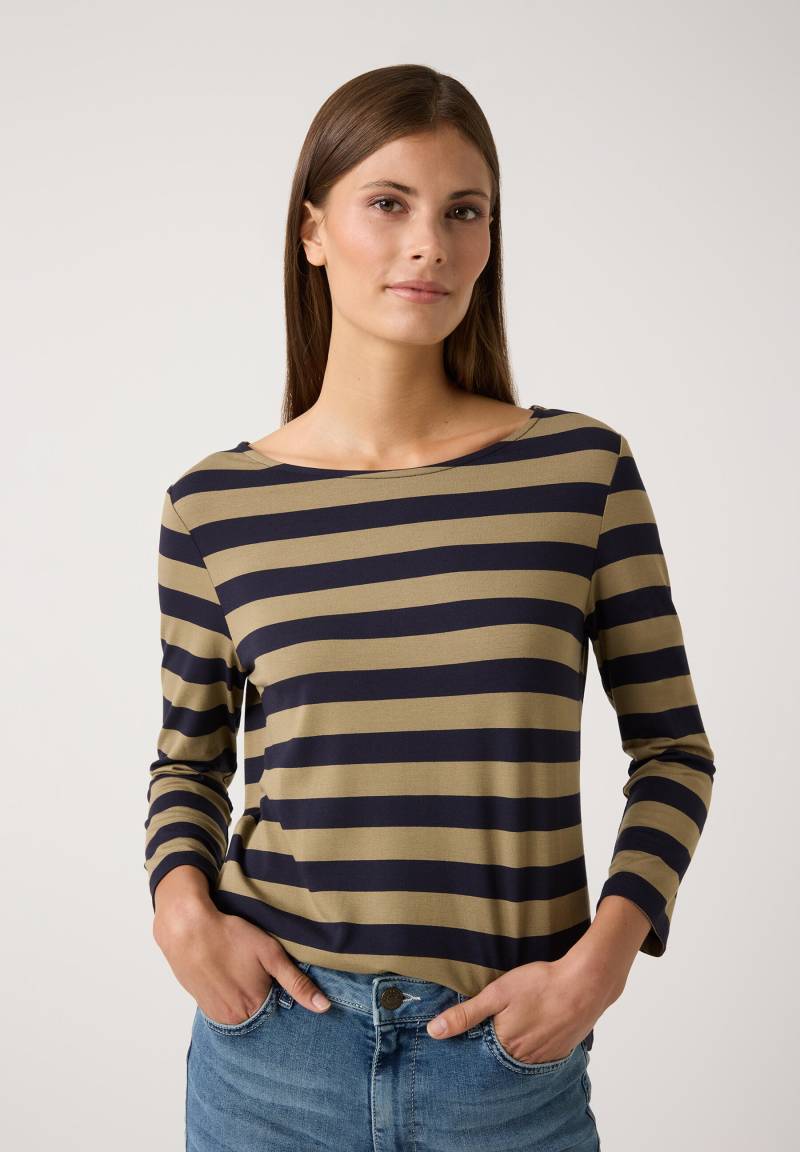 MORE & MORE - Streifenshirt grün - Gr. - 40 von MORE & MORE