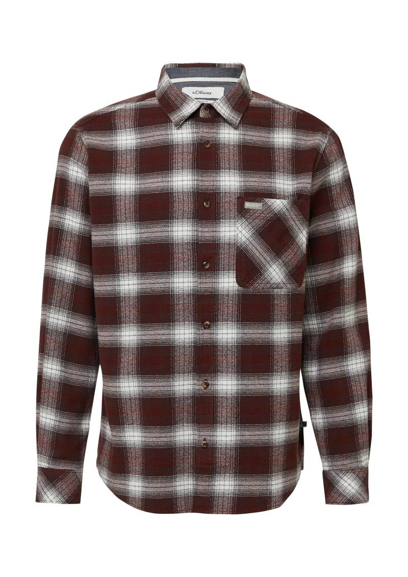 s.Oliver - Hemd rot|weiß - Gr. - M von s.Oliver