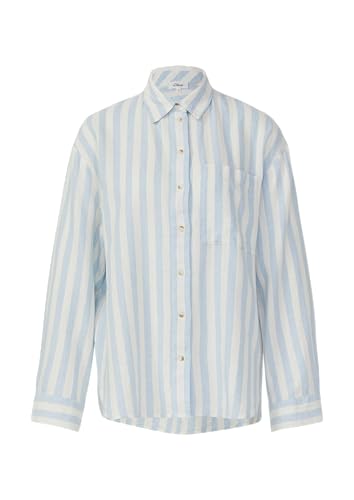 s.Oliver Hemdbluse aus Leinenmix im Relaxed Fit hellblau 36 von s.Oliver